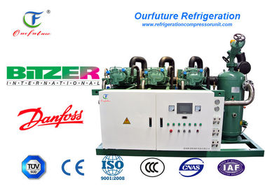 unidad Bitzer 415V/3/60Hz del compresor del tornillo del congelador de ráfaga del pollo 100hp